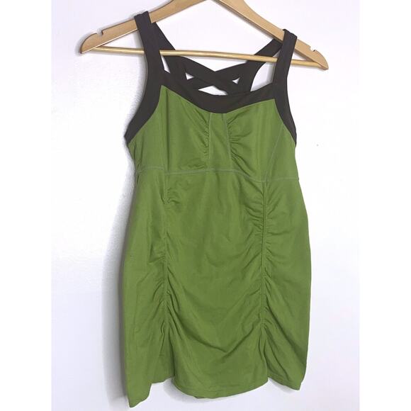 Athleta Women's Scrunch Tank Cami Top Green Size Small - Picture 3 of 3